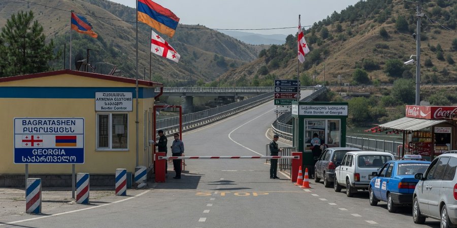 Bagratašeno pasienio punktas tarp Armėnijos ir Sakartvelo
