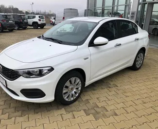 Front view of a rental Fiat Tipo in Prague, Czechia ✓ Car #386. ✓ Manual TM ✓ 4 reviews.
