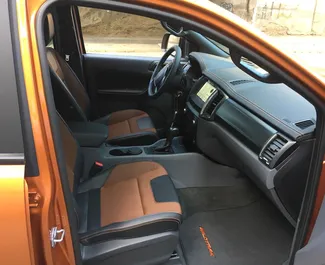 Interior of Ford Ranger for hire in Georgia. A Great 5-seater car with a Automatic transmission.