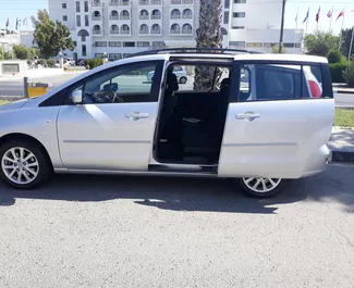 Kiralık bir Mazda 5 Larnaka'da, Kıbrıs ön görünümü ✓ Araç #788. ✓ Otomatik TM ✓ 0 yorumlar.