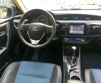 Toyota Corolla 2016 available for rent in Tbilisi, with unlimited mileage limit.