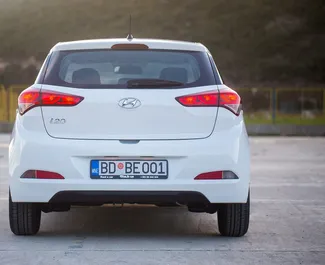Hyundai i20 2018 için kiralık Benzin 1,2L motor, Budva'da.