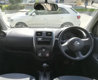 Nissan March 2015 auton vuokraus Kyproksella, sisältää ✓ Bensiini polttoaineen ja 79 hevosvoimaa ➤ Alkaen 19 EUR päivässä.