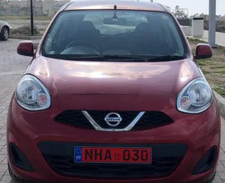 Nissan Micra 2015 auton vuokraus Kyproksella, sisältää ✓ Bensiini polttoaineen ja 79 hevosvoimaa ➤ Alkaen 24 EUR päivässä.