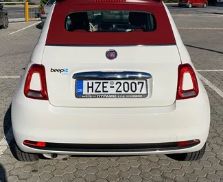 Fiat 500 Cabrio rental. Economy, Comfort, Cabrio Car for Renting in Greece ✓ Deposit of 500 EUR ✓ TPL, CDW insurance options.