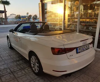 レンタルのAudi A3 Cabrioの正面ビュー、ロードスで, ギリシャ ✓ 車両番号#1503。✓ 自動トランスミッション ✓ 0のレビュー。