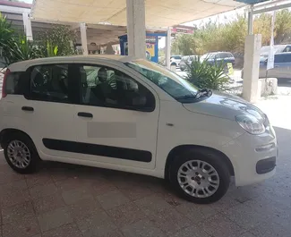 Predný pohľad na prenajaté auto Fiat Panda v na Rhodose, Grécko ✓ Auto č. 1490. ✓ Prevodovka Manuálne TM ✓ Hodnotenia 2.