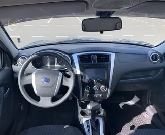 Ενοικίαση Datsun On-do. Αυτοκίνητο Οικονομική προς ενοικίαση στην Κριμαία ✓ Κατάθεση 10000 RUB ✓ Επιλογές ασφάλισης: TPL, CDW.