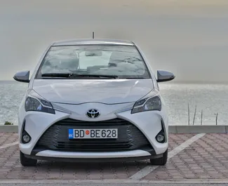 Toyota Yaris 2019 car hire in Montenegro, featuring ✓ Petrol fuel and 110 horsepower ➤ Starting from 30 EUR per day.