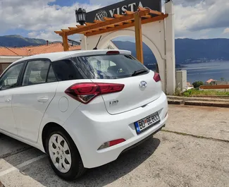 Hyundai i20 2018 car hire in Montenegro, featuring ✓ Petrol fuel and 74 horsepower ➤ Starting from 27 EUR per day.