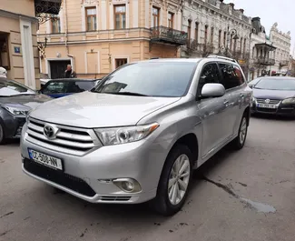 Front view of a rental Toyota Highlander in Tbilisi, Georgia ✓ Car #2227. ✓ Automatic TM ✓ 2 reviews.