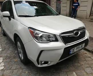 Framvy av en hyrbil Subaru Forester i Tbilisi, Georgien ✓ Bil #2260. ✓ Växellåda Automatisk TM ✓ 1 recensioner.