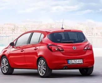 Vista frontal de um aluguel Opel Corsa em Creta, Grécia ✓ Carro #2352. ✓ Transmissão Manual TM ✓ 0 avaliações.