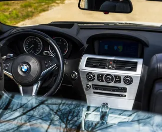Motor Diesel de 3,0L de BMW 635d Cabrio 2017 para alquilar en en Becici.