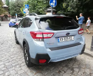 Subaru Crosstrek 2019 tilgjengelig for leie i Tbilisi, med ubegrenset kilometergrense.