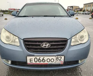Μπροστινή όψη ενοικιαζόμενου Hyundai Elantra στη Συμφερούπολη, Κριμαία ✓ Αριθμός αυτοκινήτου #3077. ✓ Κιβώτιο ταχυτήτων Αυτόματο TM ✓ 0 κριτικές.