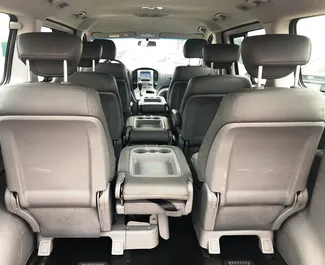Interior of Hyundai Grand Starex for hire in Crimea. A Great 9-seater car with a Automatic transmission.
