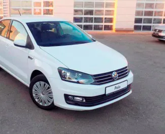 Front view of a rental Volkswagen Polo Sedan in Simferopol, Crimea ✓ Car #2634. ✓ Automatic TM ✓ 0 reviews.
