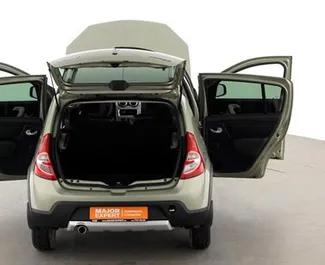 Renault Sandero rental. Economy Car for Renting in Crimea ✓ Deposit of 5000 RUB ✓ TPL insurance options.