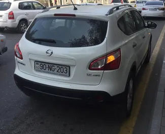 Μπροστινή όψη ενοικιαζόμενου Nissan Qashqai στο Μπακού, Αζερμπαϊτζάν ✓ Αριθμός αυτοκινήτου #3507. ✓ Κιβώτιο ταχυτήτων Αυτόματο TM ✓ 1 κριτικές.