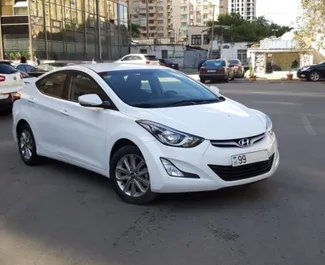 Vista frontale di un noleggio Hyundai Elantra a Baku, Azerbaigian ✓ Auto #3501. ✓ Cambio Automatico TM ✓ 0 recensioni.