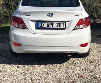 Hyundai Accent Blue 2018 car hire in Turkey, featuring ✓ Diesel fuel and  horsepower ➤ Starting from 18 USD per day.