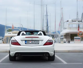 Bilutleie av Mercedes-Benz SLK Cabrio 2012 i i Montenegro, inkluderer ✓ Bensin drivstoff og 200 hestekrefter ➤ Starter fra 58 EUR per dag.