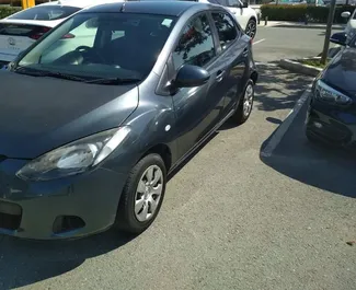 Front view of a rental Mazda Demio in Larnaca, Cyprus ✓ Car #3979. ✓ Automatic TM ✓ 0 reviews.