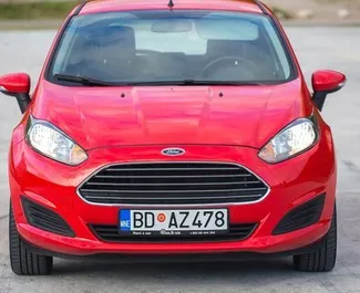 Priekinė automobilio, kurį nuomojate Ford Fiesta Budvoje, Juodkalnija vaizdas ✓ Automobilis #4095. ✓ Pavarų dėžė Automatinis TM ✓ Atsiliepimai 1.