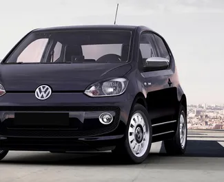 Volkswagen Up rent. Ökonoomne auto rentimiseks Kreekas ✓ Ilma deposiidita ✓ Kindlustuse valikud: TPL, FDW, Reisijad, Vargus.