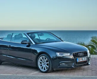 Audi A5 Cabrio vuokraus. Premium, Ylellisyys, Cabrio auto vuokrattavana Montenegrossa ✓ Ilman talletusta ✓ Vakuutusvaihtoehdot: TPL, CDW, SCDW, Varkaus, Ulkomailla.
