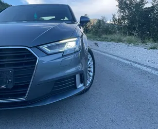 Audi A3 2017 automobilio nuoma Juodkalnijoje, savybės ✓ Dyzelinas degalai ir 116 arklio galios ➤ Nuo 35 EUR per dieną.