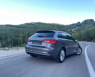 Audi A3 2017 beschikbaar voor verhuur in Becici, met een kilometerlimiet van onbeperkt.