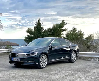 Front view of a rental Volkswagen Passat in Budva, Montenegro ✓ Car #4391. ✓ Manual TM ✓ 0 reviews.