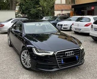 租赁 Audi A6 的正面视图，在地拉那, 阿尔巴尼亚 ✓ 汽车编号 #4589。✓ Automatic 变速箱 ✓ 0 评论。