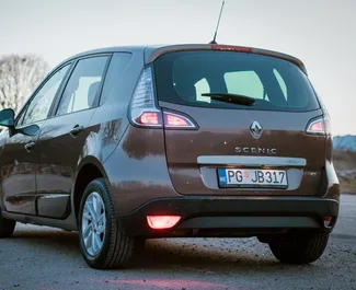 Renault Scenic kiralama. Konfor, Minivan Türünde Araç Kiralama Karadağ'da ✓ Depozito 100 EUR ✓ TPL, CDW, SCDW, FDW, Hırsızlık, Yurtdışı, Genç sigorta seçenekleri.
