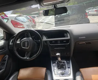 Audi A5 vuokraus. Mukavuus, Premium auto vuokrattavana Albaniassa ✓ Vakuusmaksu 100 EUR ✓ Vakuutusvaihtoehdot: TPL, Varkaus, Ulkomailla.