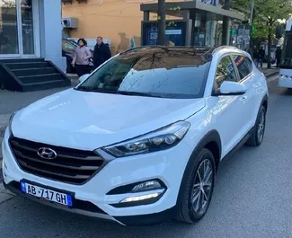 Front view of a rental Hyundai Tucson in Tirana, Albania ✓ Car #4569. ✓ Automatic TM ✓ 0 reviews.
