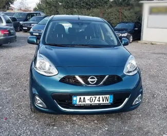 Prenájom auta Nissan Micra 2015 v v Albánsku, s vlastnosťami ✓ palivo Benzín a výkon 98 koní ➤ Od 25 EUR za deň.