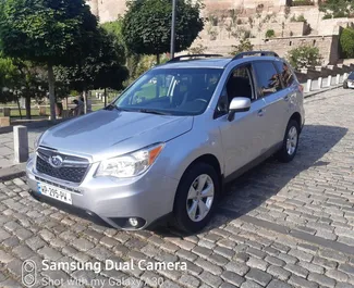 Subaru Forester 2014 car hire in Georgia, featuring ✓ Petrol fuel and 226 horsepower ➤ Starting from 130 GEL per day.