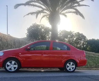 Frontvisning af en udlejnings Chevrolet Aveo i Barcelona, Spanien ✓ Bil #4811. ✓ Manual TM ✓ 0 anmeldelser.