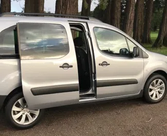 Front view of a rental Peugeot Partner in St Julians, Malta ✓ Car #5060. ✓ Manual TM ✓ 0 reviews.