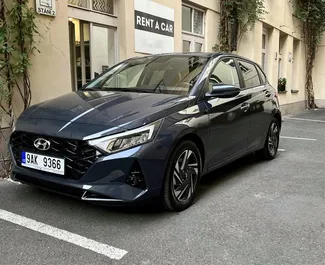 واجهة أمامية لسيارة إيجار Hyundai i20 في في براغ, التشيك ✓ رقم السيارة 4789. ✓ ناقل حركة أوتوماتيكي ✓ تقييمات 0.
