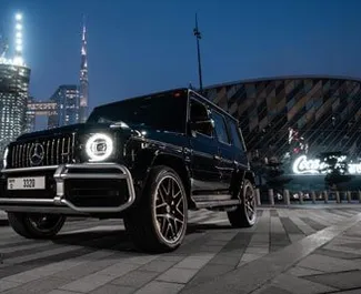 Прокат машины Mercedes-Benz G63 AMG №4932 (Автомат) в Дубае, с двигателем 4,0л. Бензин ➤ Напрямую от Шешан в ОАЭ.