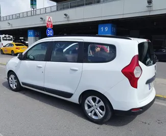 واجهة أمامية لسيارة إيجار Dacia Lodgy في في مطار صبيحة كوكجن الدولي بإسطنبول, تركيا ✓ رقم السيارة 4884. ✓ ناقل حركة يدوي ✓ تقييمات 3.
