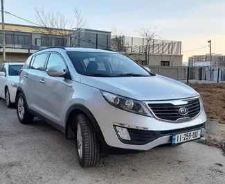 Front view of a rental Kia Sportage in Tbilisi, Georgia ✓ Car #5316. ✓ Automatic TM ✓ 0 reviews.