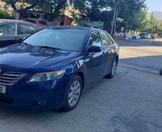 Front view of a rental Toyota Camry in Tbilisi, Georgia ✓ Car #5317. ✓ Automatic TM ✓ 0 reviews.