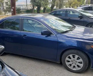 Toyota Camry 2008 car hire in Georgia, featuring ✓ Hybrid fuel and 150 horsepower ➤ Starting from 105 GEL per day.