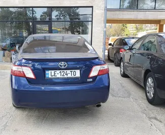 Hybrid 2.4L engine of Toyota Camry 2008 for rental in Tbilisi.