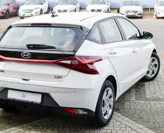 Hyundai i20 2022 car hire in Slovakia, featuring ✓ Petrol fuel and 100 horsepower ➤ Starting from 34 EUR per day.